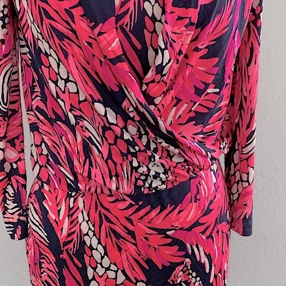 Lilly Pulitzer Felizia Silk Faux Wrap Dress - Picture 10 of 16